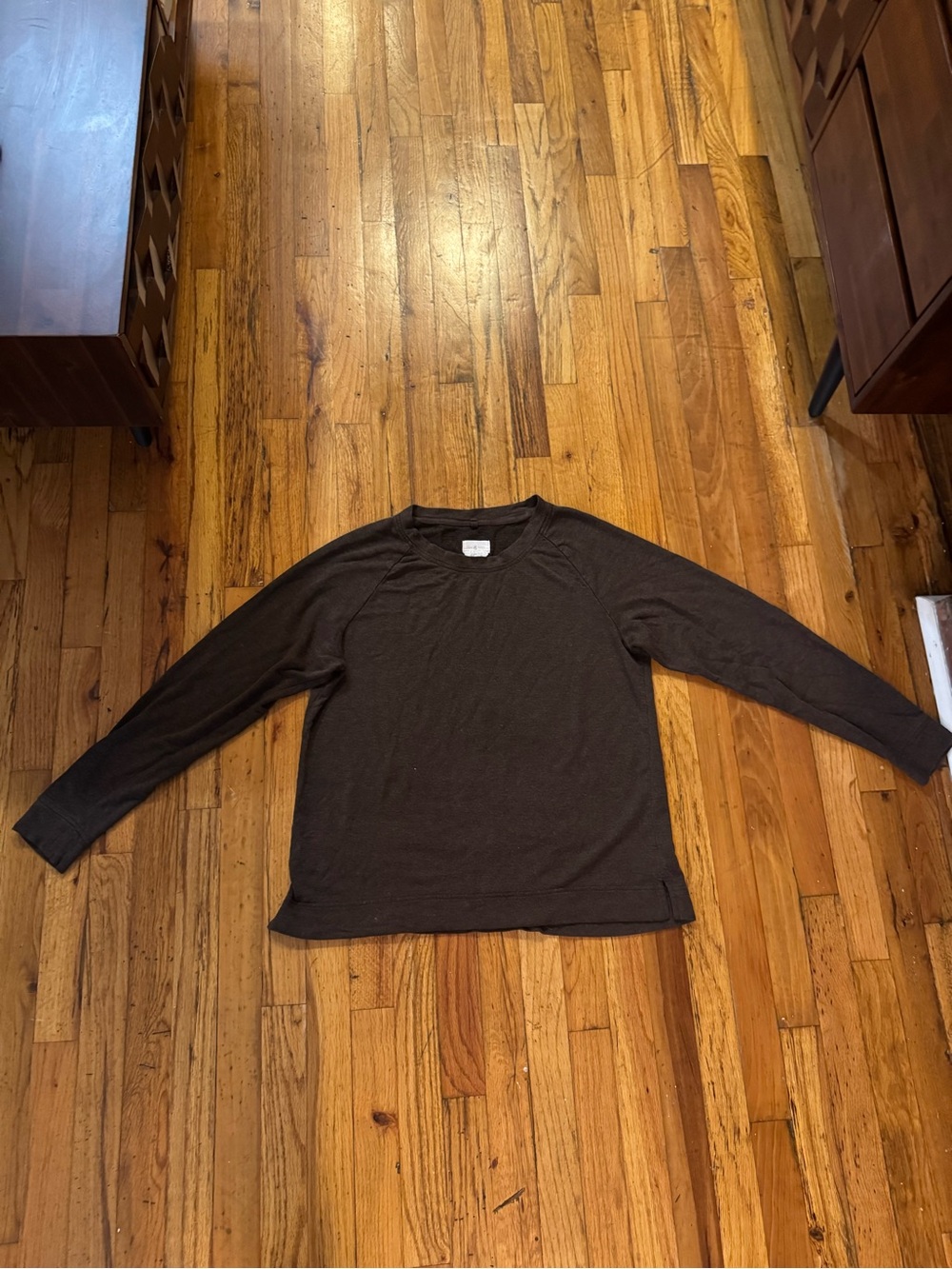 Women’s Lou & Grey Ann Taylor Casual Long-Sleeve Crewneck Shirt - Brown